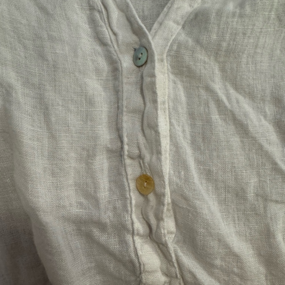 Women’s Rosemarine 100% Linen White Tunic, Made in Italy, S - Picture 2 of 8